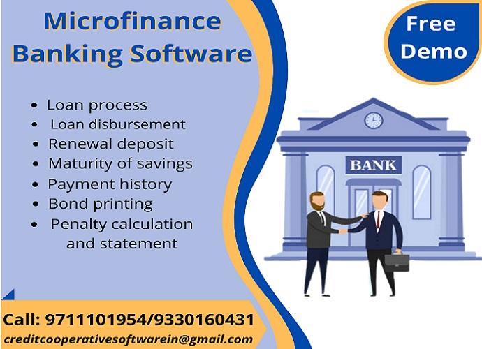 Software for Microfinance Bank in Maharashtra-Call 9711101954