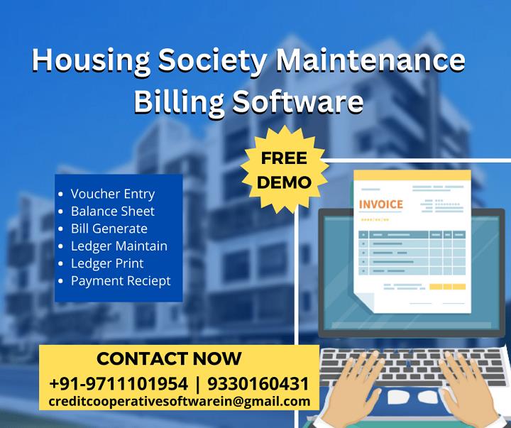 Housing Society Maintenance Billing Software in Maharashtra
