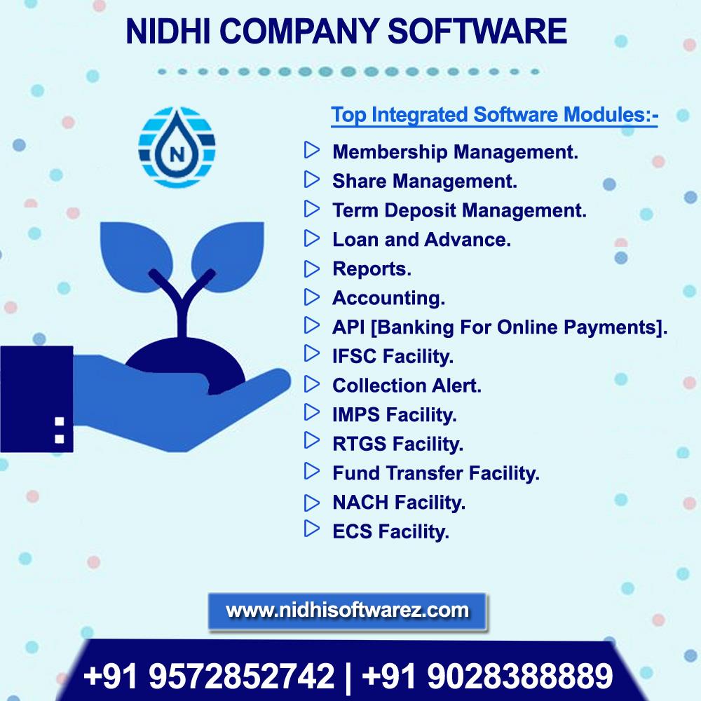 Nidhi company software modules