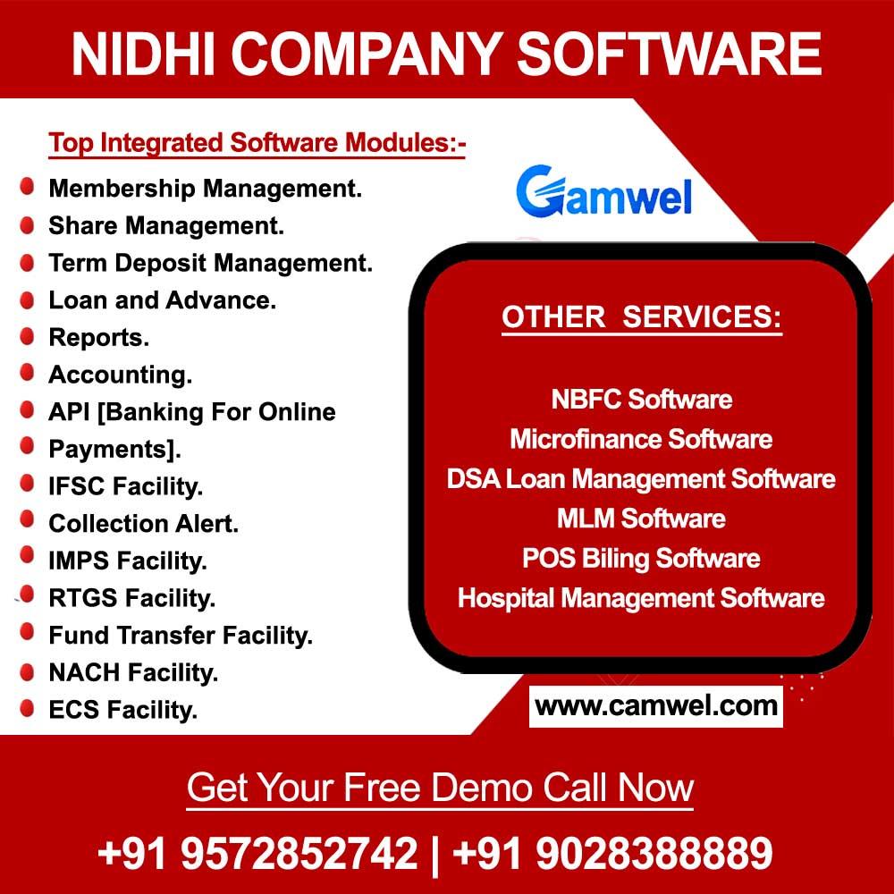  Best Software for Nidhi Company in India.