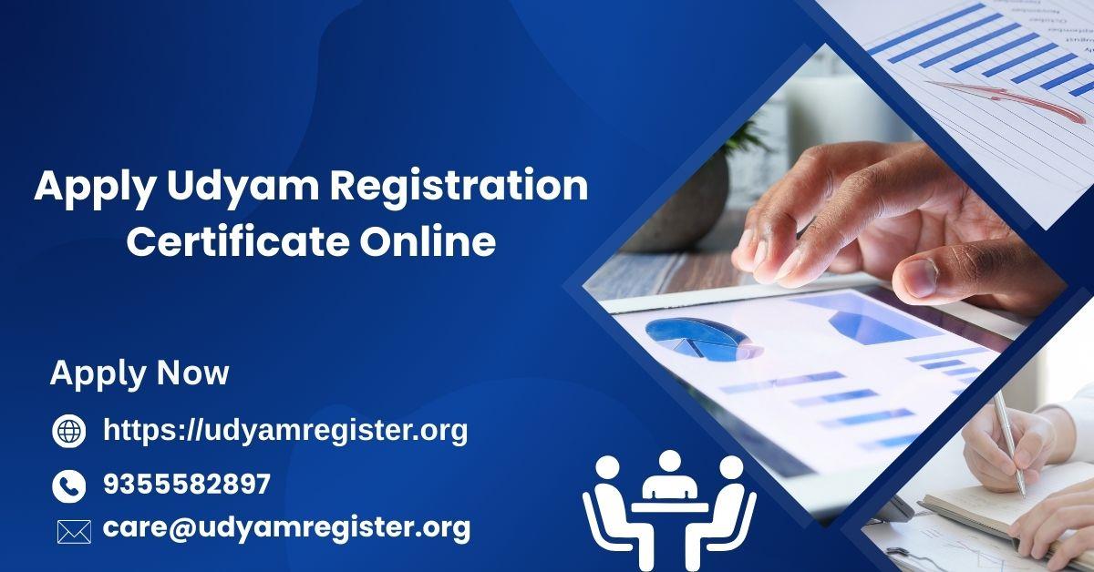 Apply Udyam Registration Certificate Online 