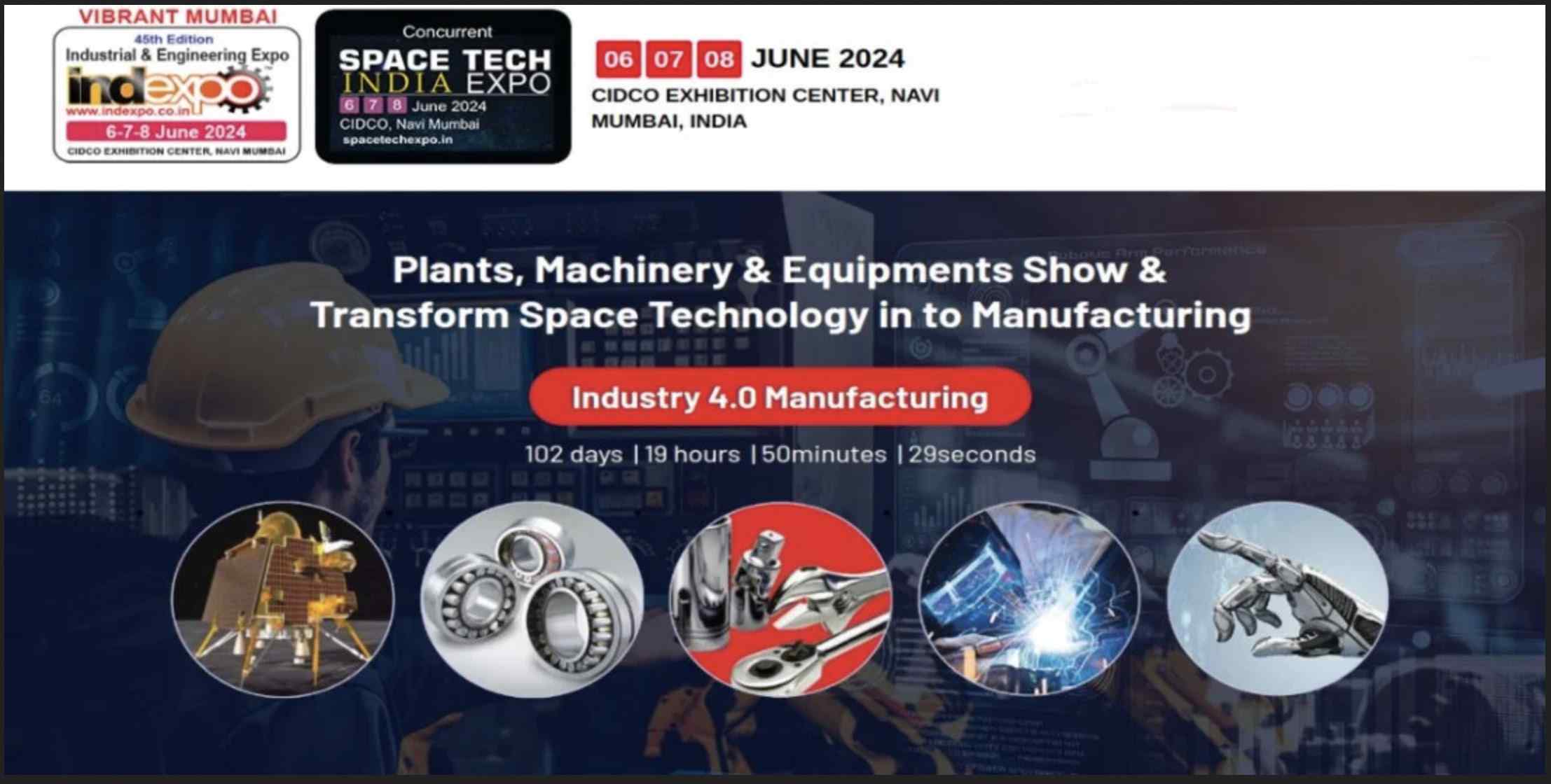 INDExpo Mumbai &amp; Space Tech India Expo 2024
